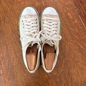 Vintage Bob Cousy P.F. Flyers Canvas Low Top Sneakers, Men's 13, Green Tag